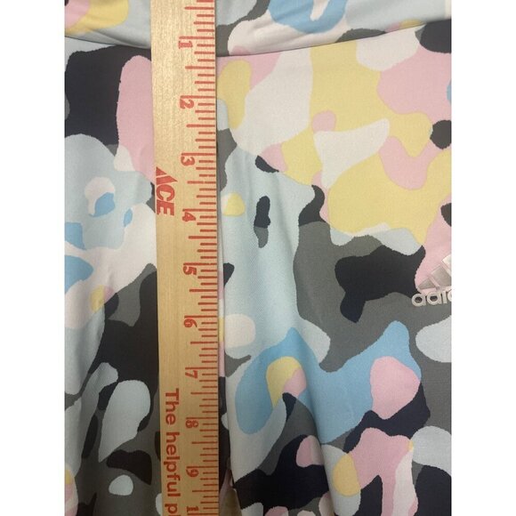 NEW! Adidas Aeroready Pull On Leggings Pink Blue Black Girl's Size XL - Picture 5 of 10